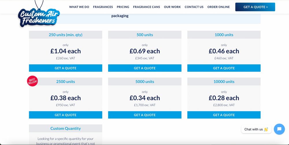 Custom Car Air Fresheners